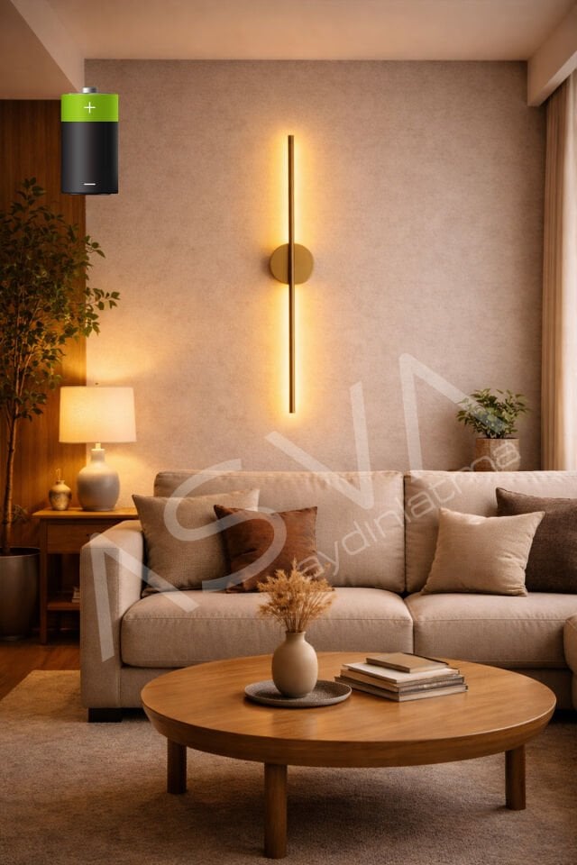 70 Cm Eskitme Gold Pilli Amber Led Modern Aplik Dekoratif