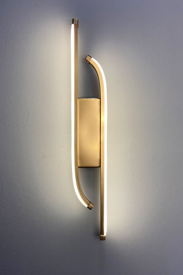 Gold Laura Modern Günışığı Ledli Duvar Aplik