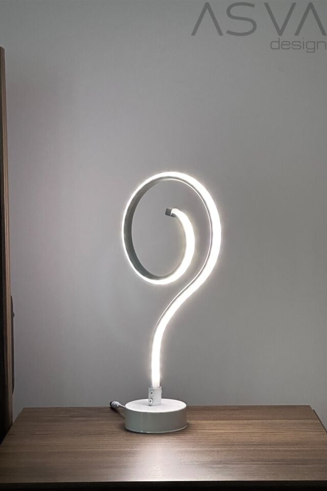 Flamingo Moden Led Masa Lambası Beyaz