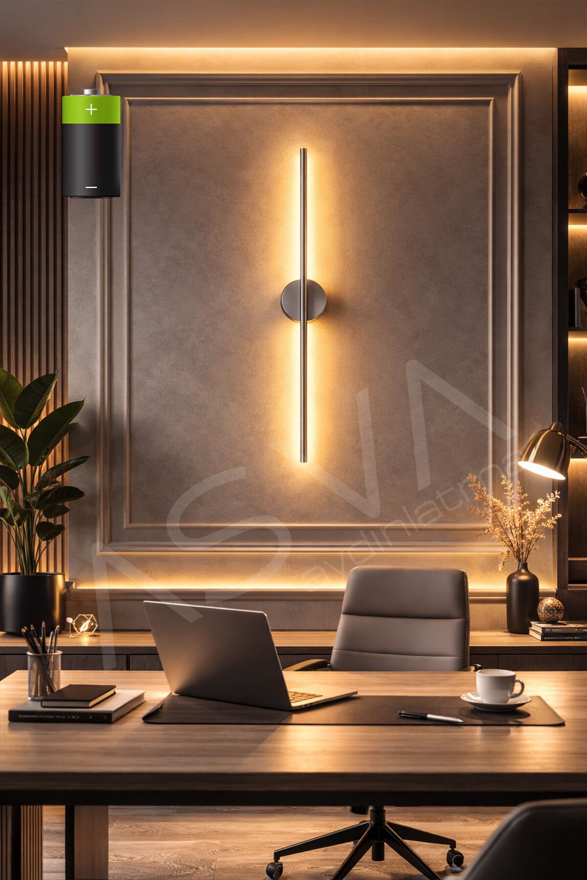 70 Cm Eskitme Gold Pilli Amber Led Modern Aplik Dekoratif Krom