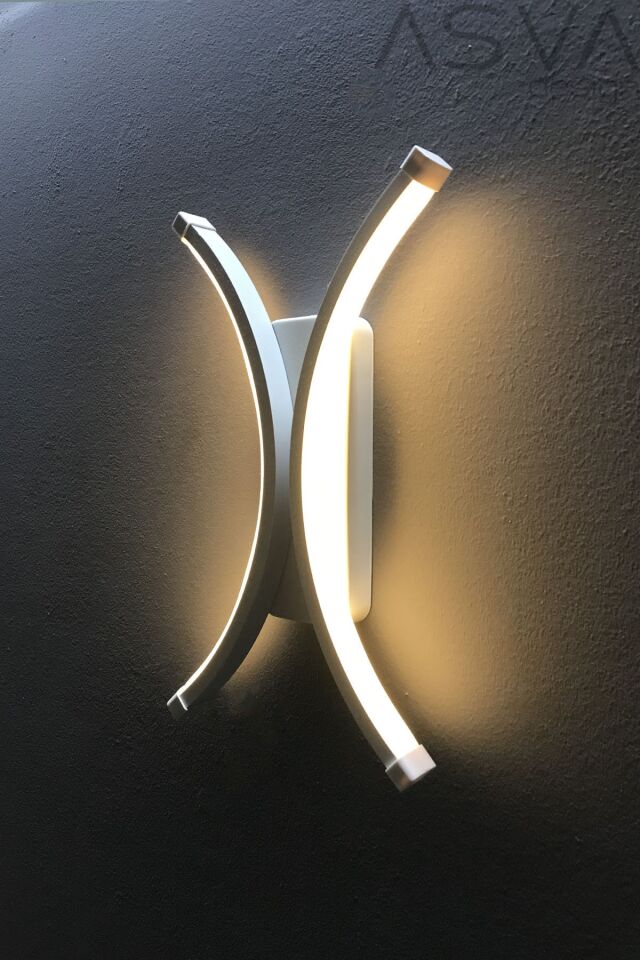 Mika Modern Led Duvar Aplik Beyaz Beyaz