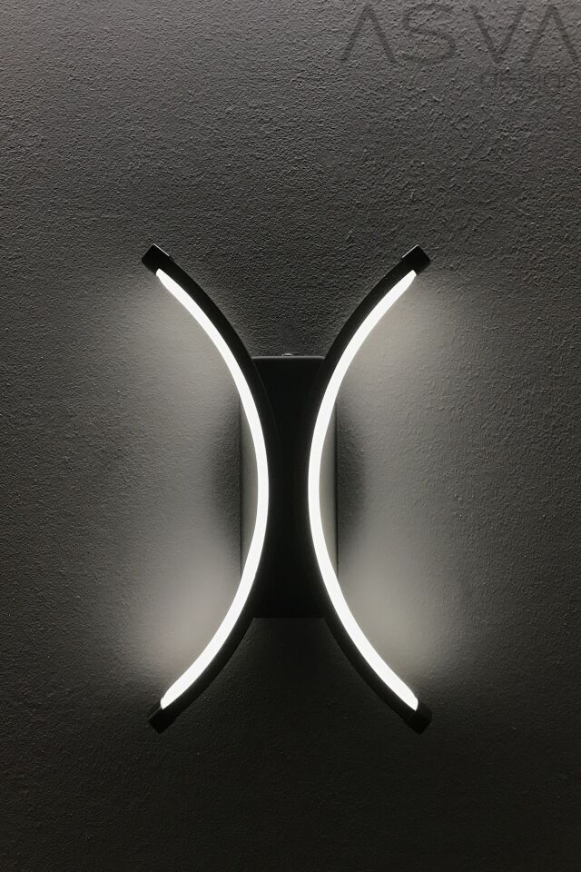 Mika Modern Led Duvar Aplik Beyaz Siyah