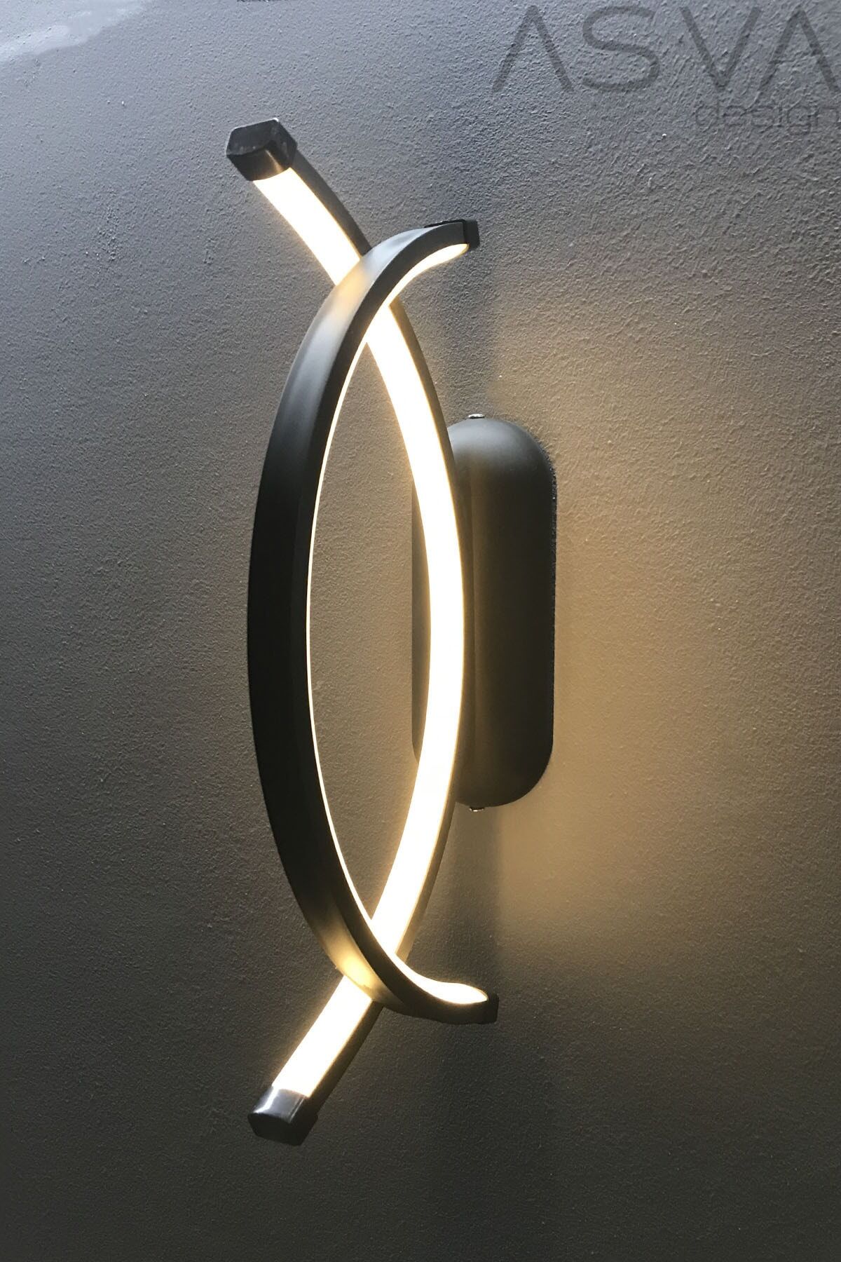 Elena Modern Led Duvar Aplik Siyah Günısıgı