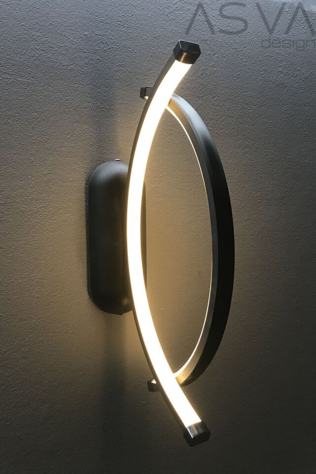 Elena Modern Led Duvar Aplik Siyah Günısıgı