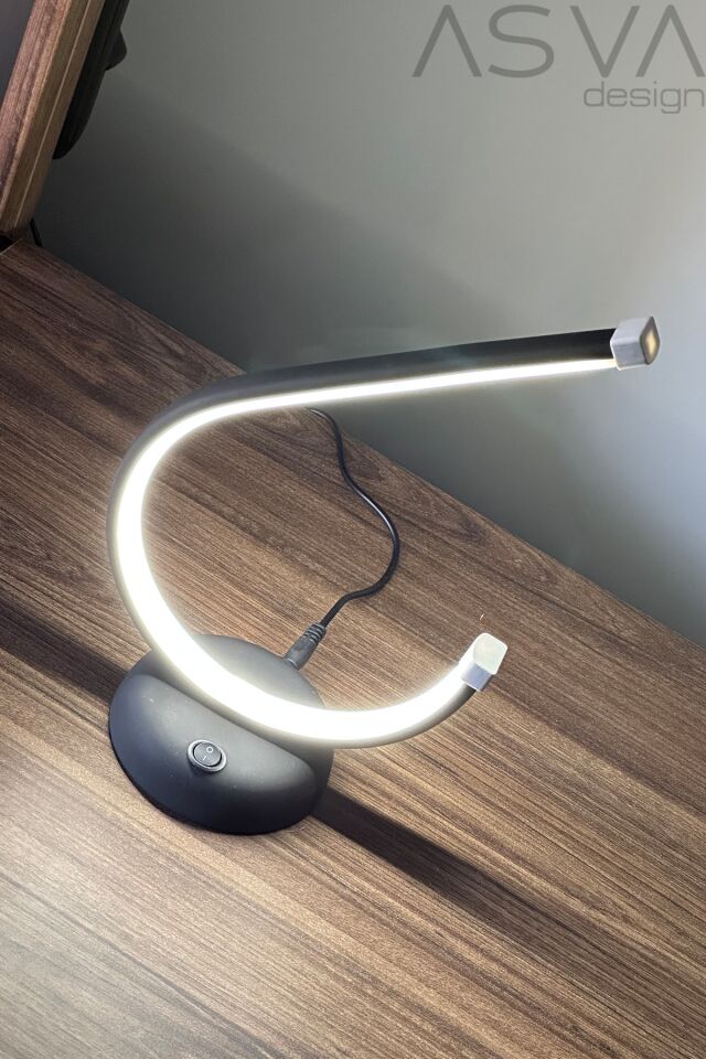 Dekoratif Masa Lambası Led Abajur Günışığı BEYAZ
